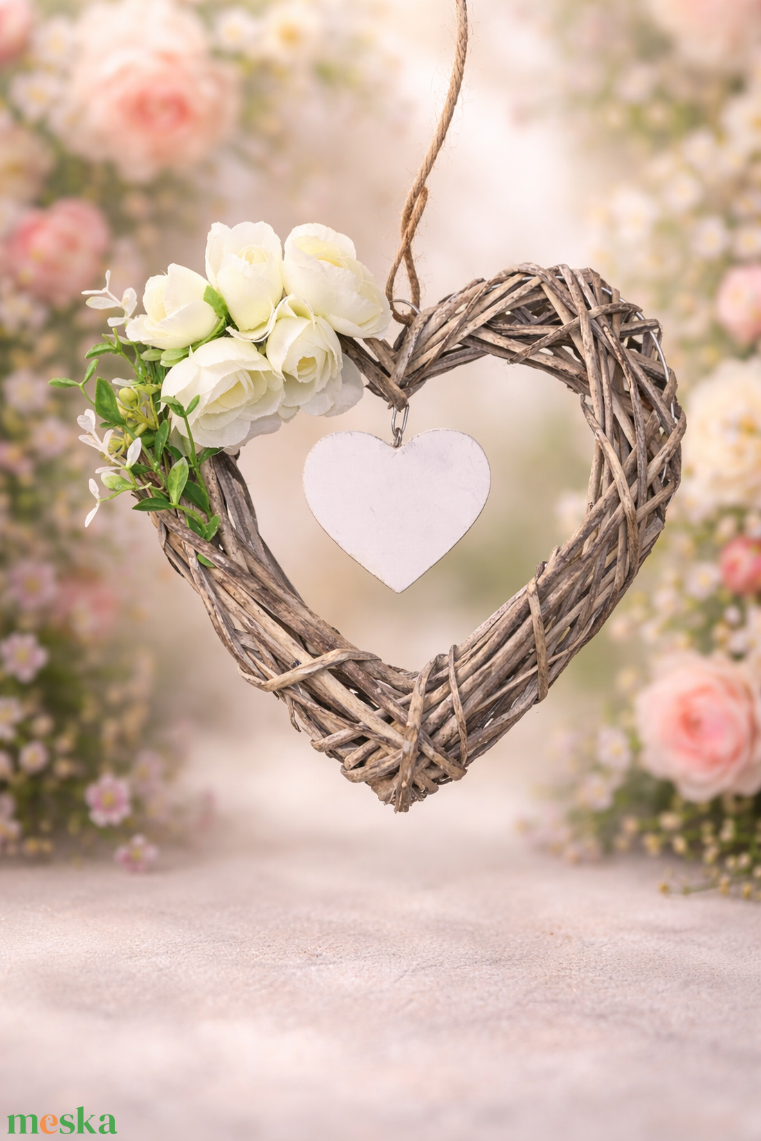 Szív alakú kopogtató  - otthon & életmód - dekoráció - ajtó- és ablak dekoráció - ajtódísz & kopogtató - Meska.hu