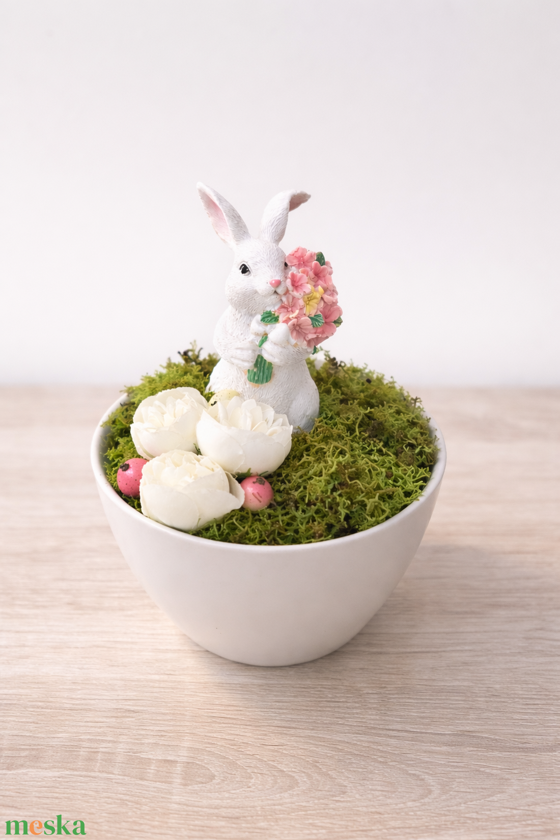 Nyuszis asztal dekoráció  - otthon & életmód - dekoráció - ajtó- és ablak dekoráció - ajtódísz & kopogtató - Meska.hu