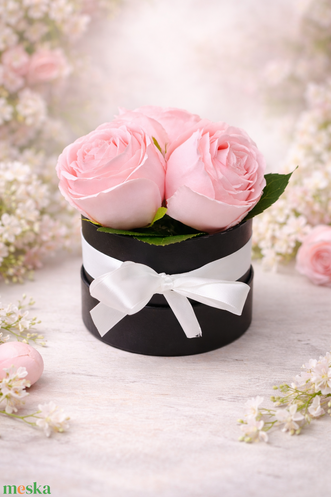 Rózsa box  - otthon & életmód - virágdekoráció - virágok - virágbox - Meska.hu