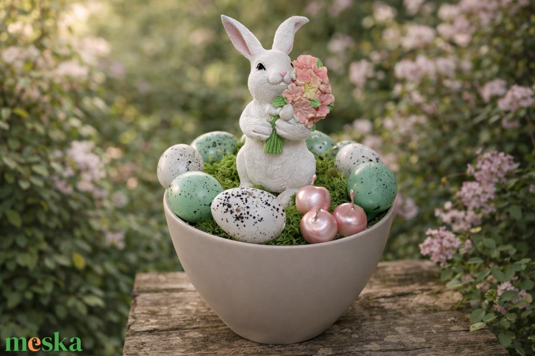 Húsvéti asztal dekoráció  - otthon & életmód - dekoráció - ajtó- és ablak dekoráció - ablakdísz - Meska.hu