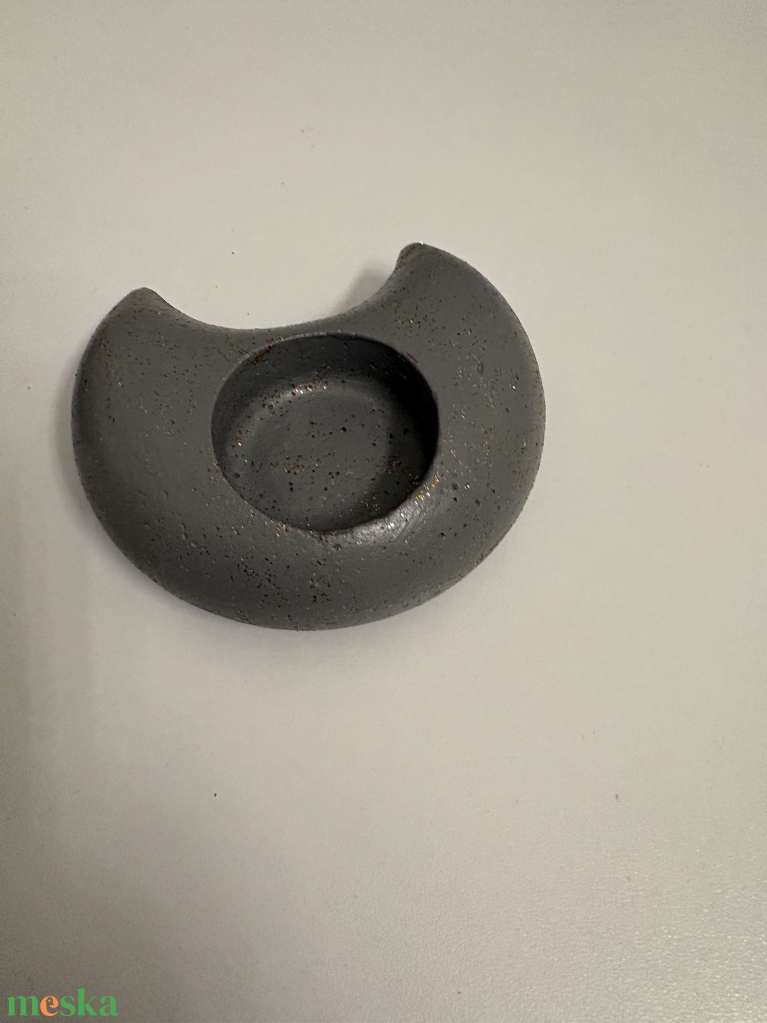 Hold formájú beton mécsestartó - otthon & életmód - gyertya, illat, aroma - mécses és mécsestartó - Meska.hu