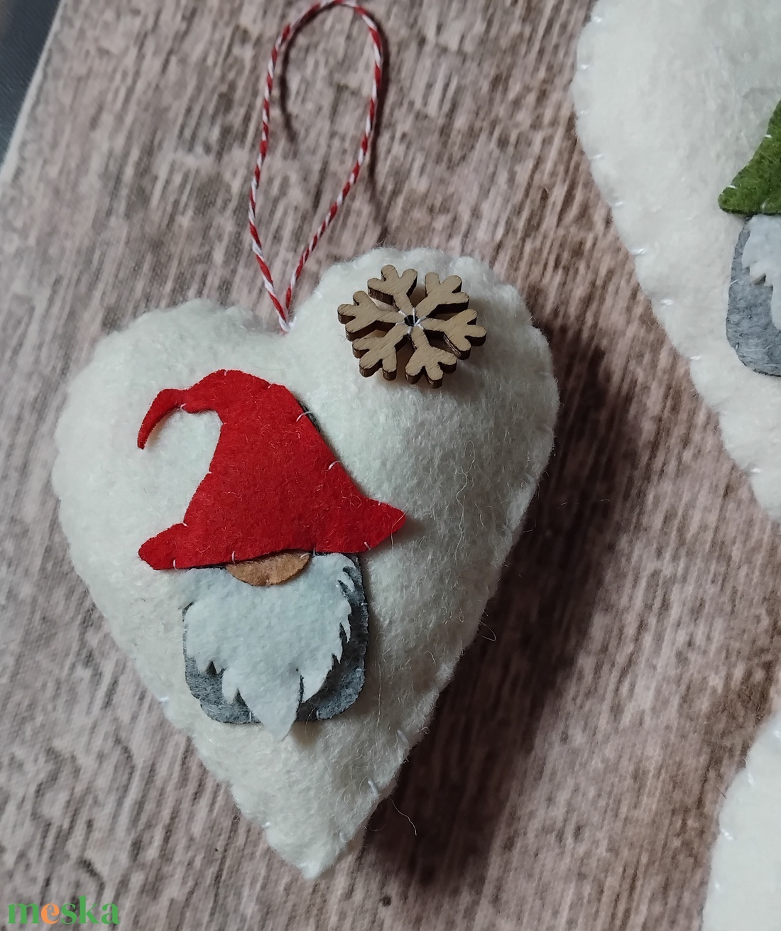 Téli manók karácsonyfadísz szett - karácsony - karácsonyi lakásdekoráció - karácsonyfadíszek - Meska.hu