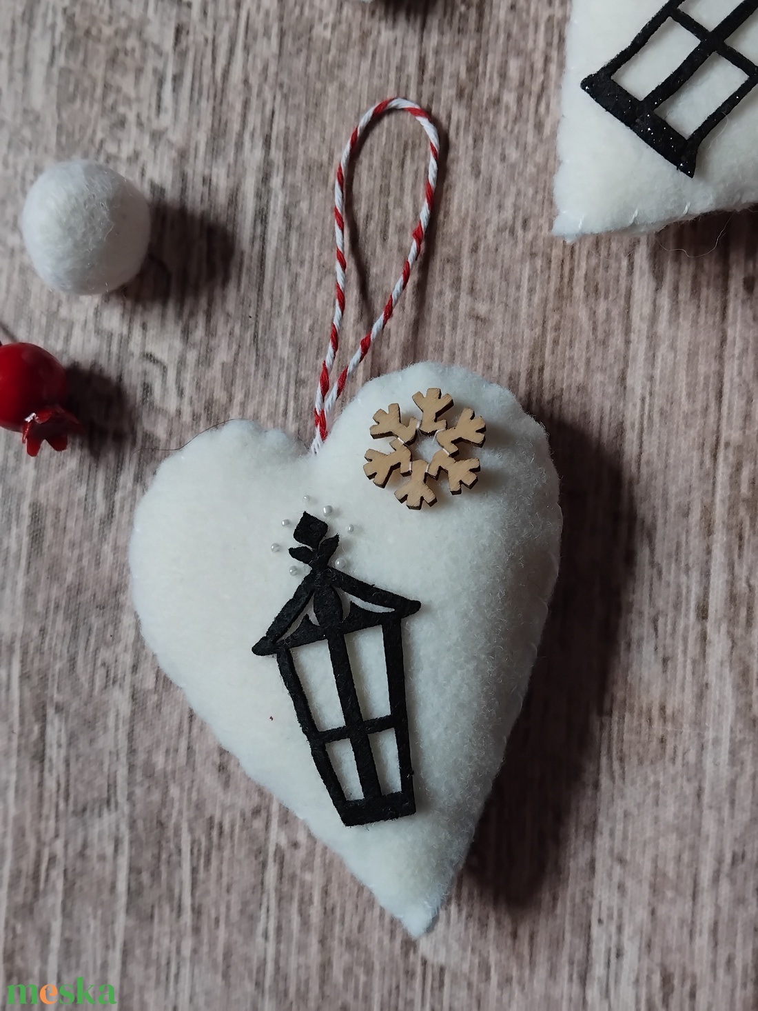 Lámpások karácsonyfadísz szett - karácsony - karácsonyi lakásdekoráció - karácsonyfadíszek - Meska.hu