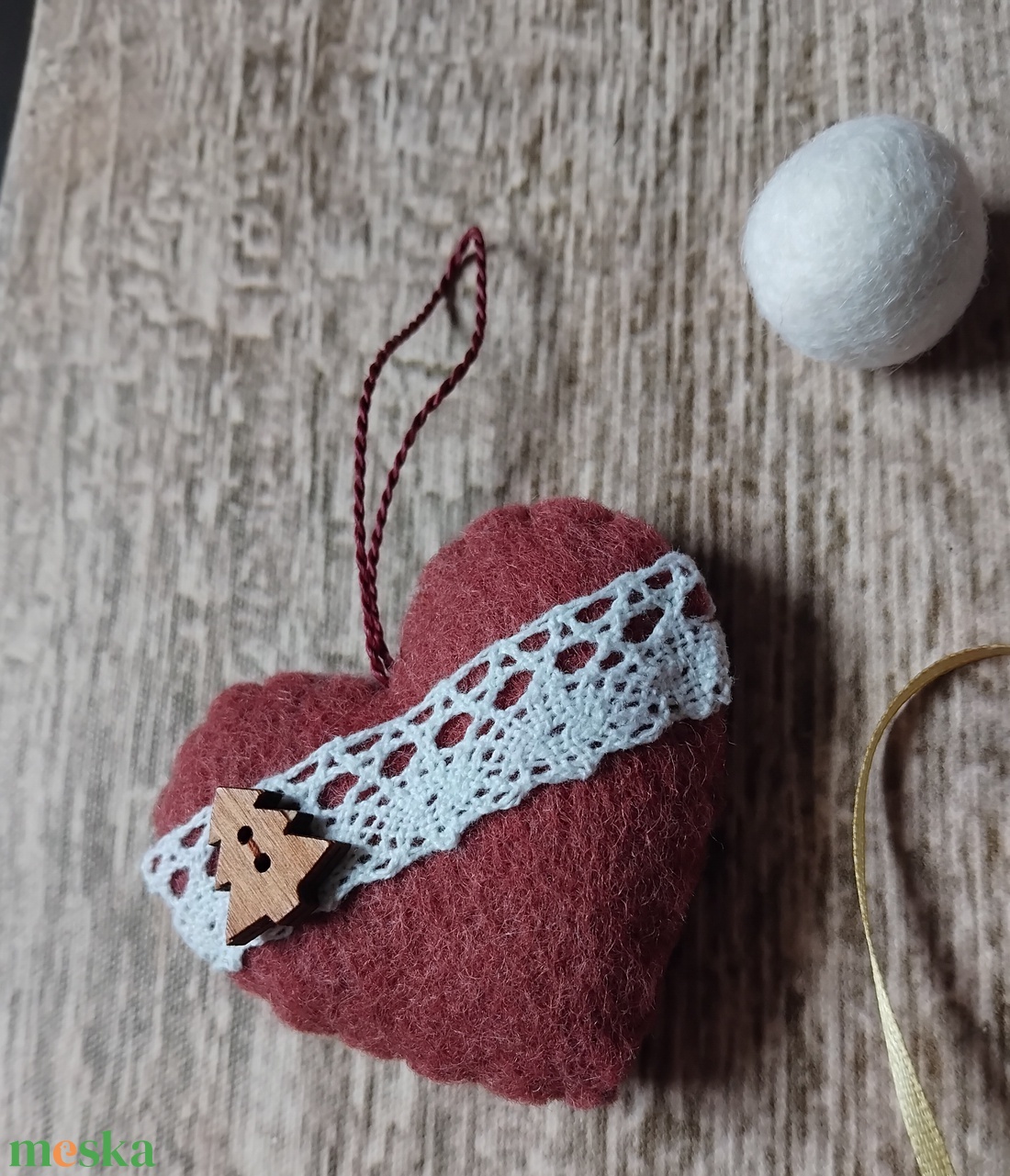 Aranyszarvas karácsonyfadísz szett - karácsony - karácsonyi lakásdekoráció - karácsonyfadíszek - Meska.hu