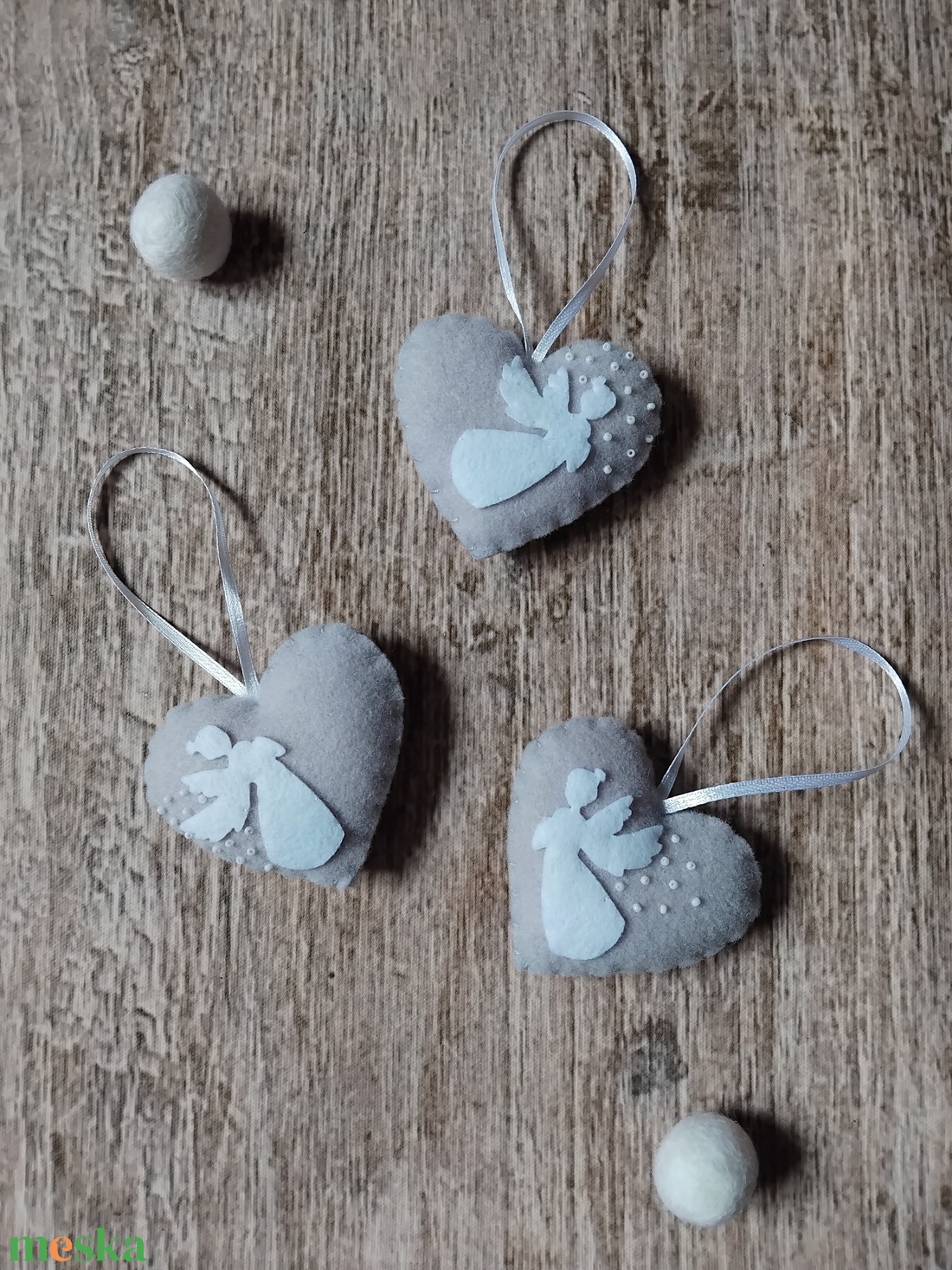 Angyalkás karácsonyfadíszek - karácsony - karácsonyi lakásdekoráció - karácsonyfadíszek - Meska.hu