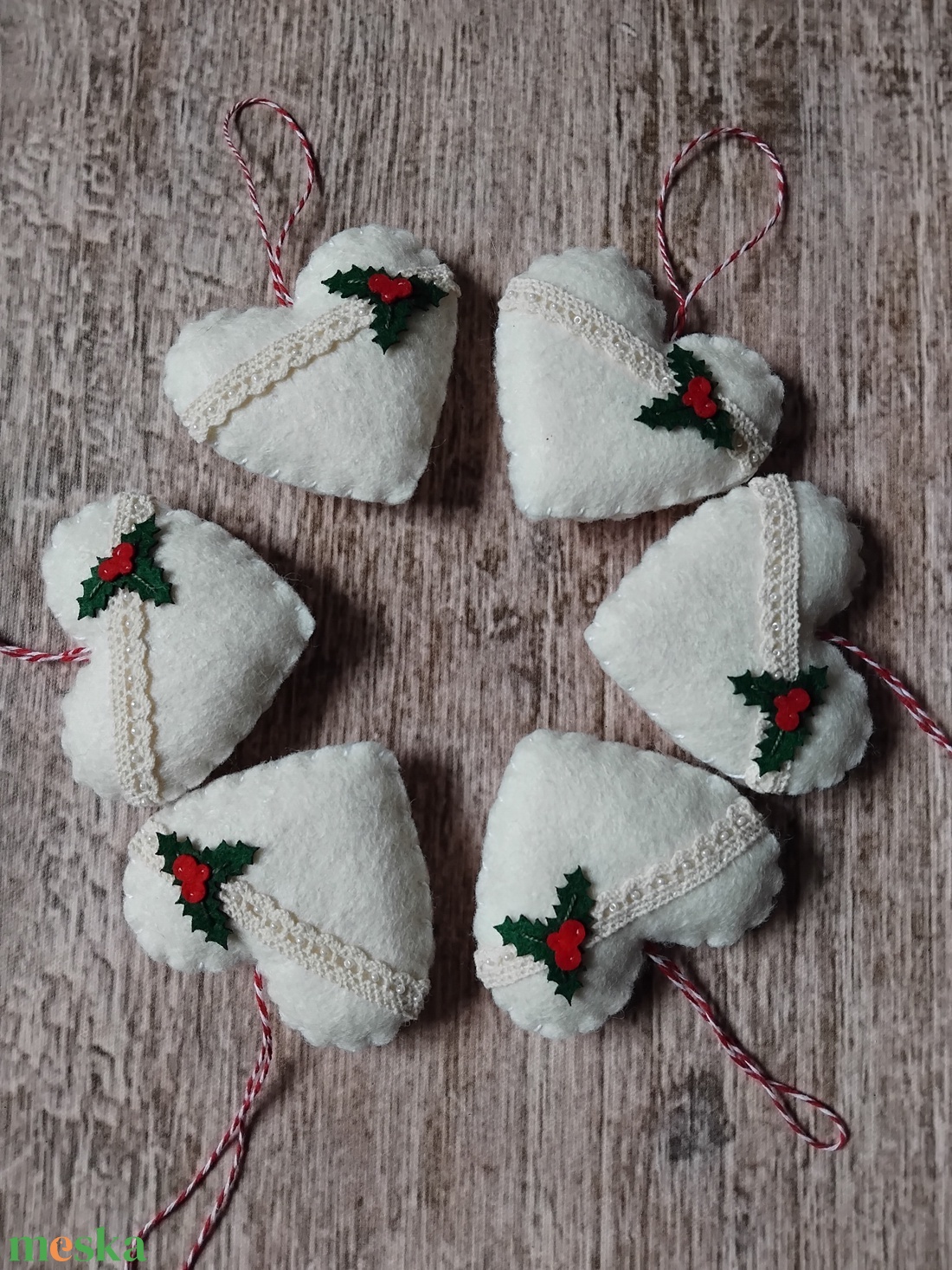 Magyal karácsonyfadísz szett - karácsony - karácsonyi lakásdekoráció - karácsonyfadíszek - Meska.hu