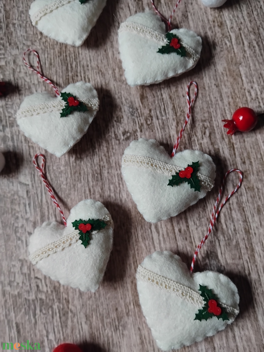 Magyal karácsonyfadísz szett - karácsony - karácsonyi lakásdekoráció - karácsonyfadíszek - Meska.hu