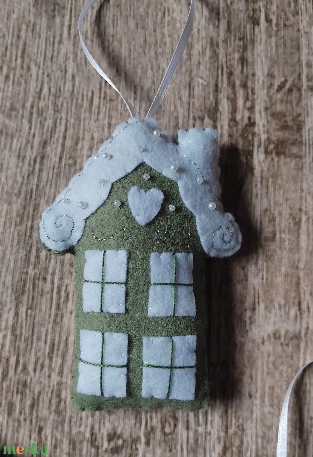 Téli házikók karácsonyfadísz szett - karácsony - karácsonyi lakásdekoráció - karácsonyfadíszek - Meska.hu