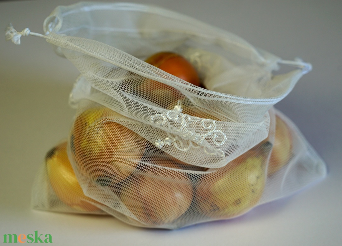 Közepes bevásárló zsák - táska & tok - bevásárlás & shopper táska - zöldség/gyümölcs zsák - Meska.hu