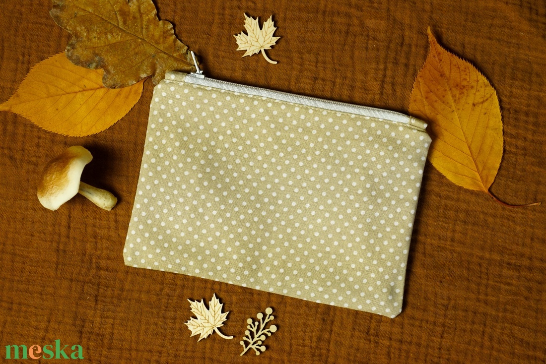 Pöttyös mini neszesszer/ pénztárca - táska & tok - neszesszer - Meska.hu