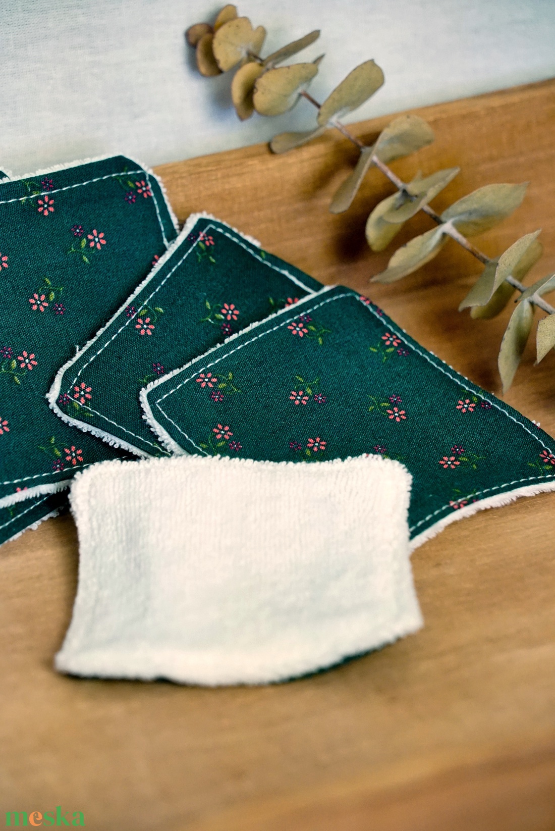 Apró virágos arctisztító párna szett / 5 db / mosható arctisztító korong / hulladékmentes textil sminklemosó korong - szépségápolás - arcápolás - arctisztító korong - Meska.hu