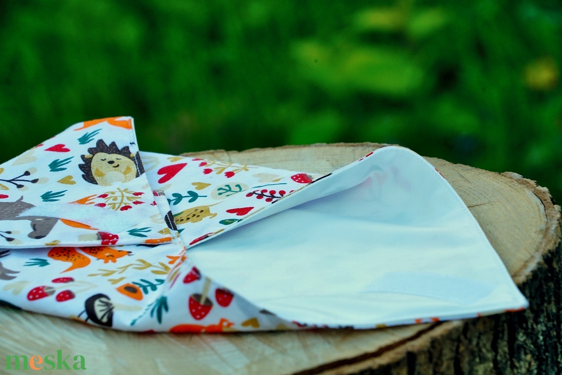 Újraszalvéta / mosható szendvics csomagoló / erdei állatos - táska & tok - uzsonna- & ebéd tartó - szendvics csomagoló - Meska.hu