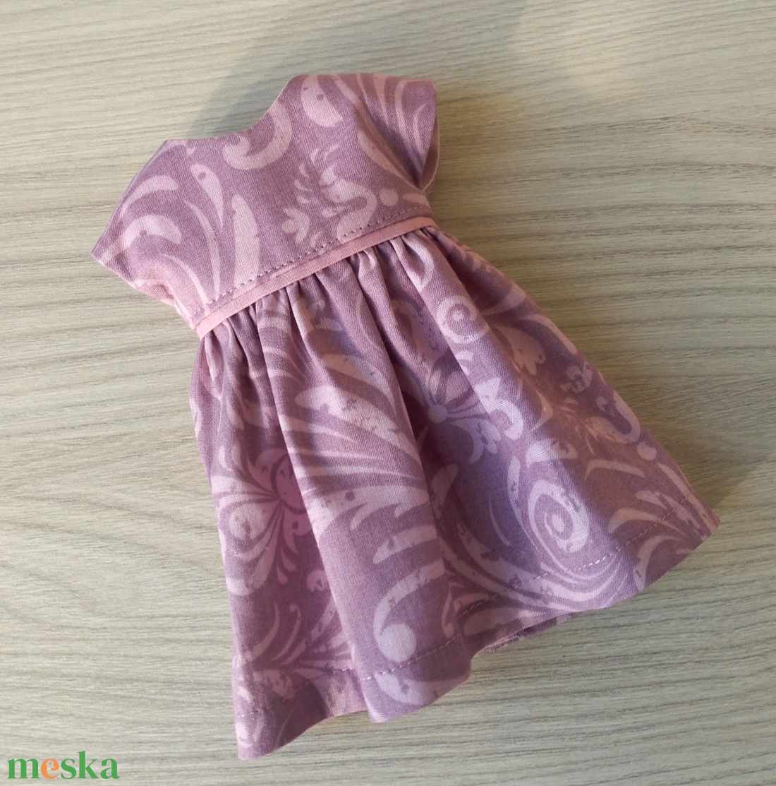 Paola Reina mályva öves ruha  - játék & sport - baba & babaház - játékbaba, babakellék - Meska.hu