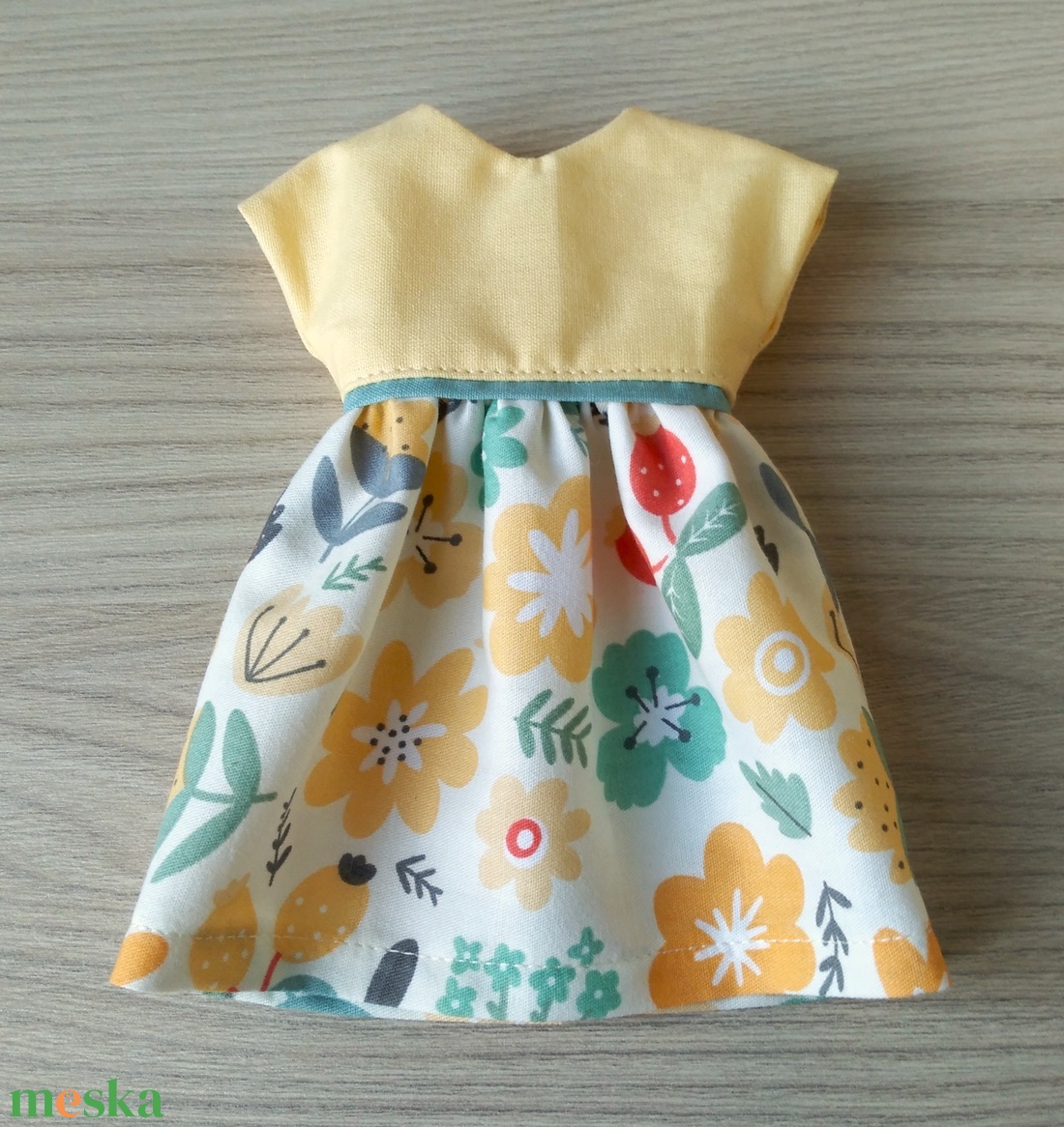 Paola Reina vanília sárga ruha  - játék & sport - baba & babaház - játékbaba, babakellék - Meska.hu