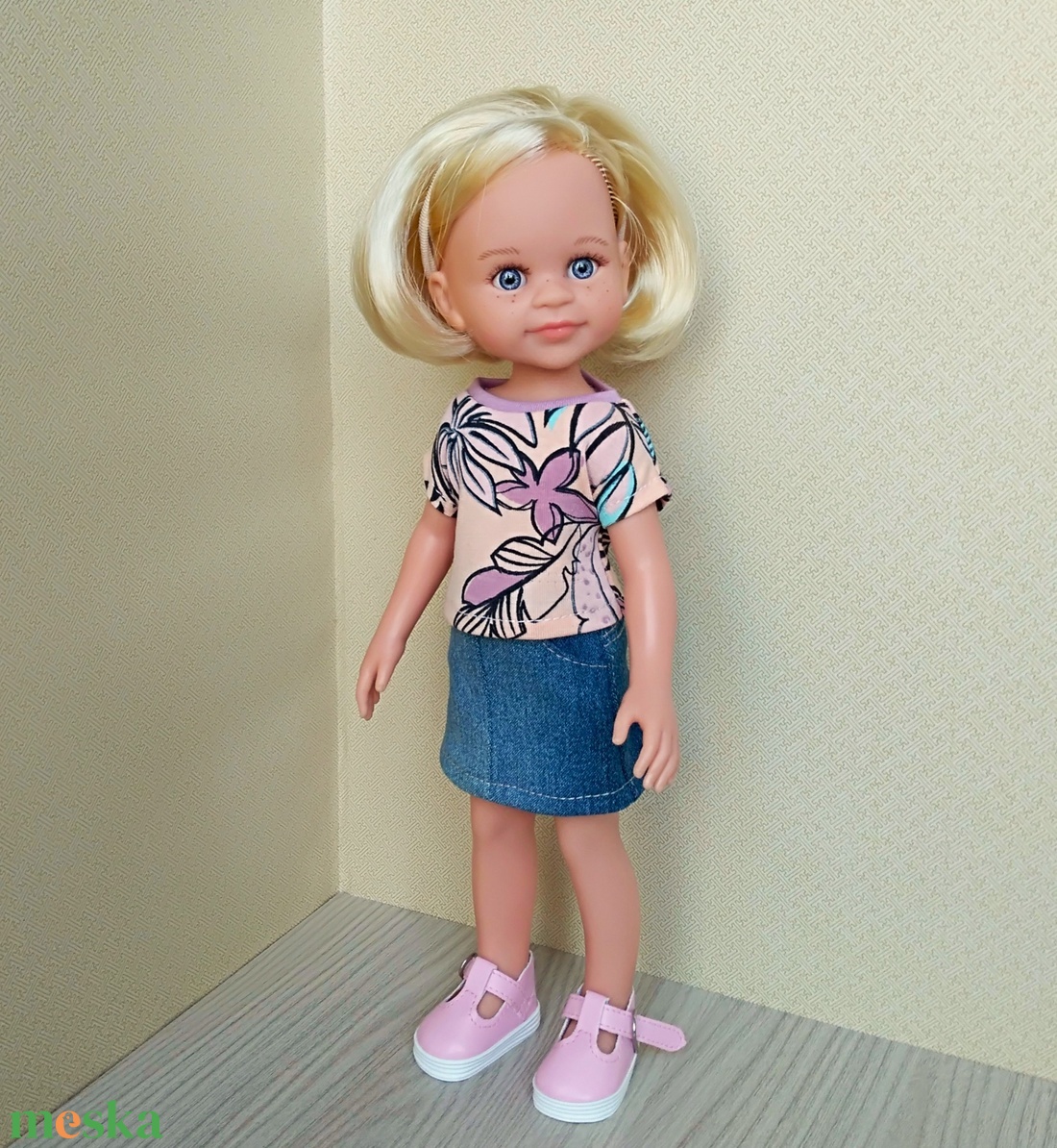 Paola Reina farmer szoknya két pólóval - játék & sport - baba & babaház - játékbaba, babakellék - Meska.hu