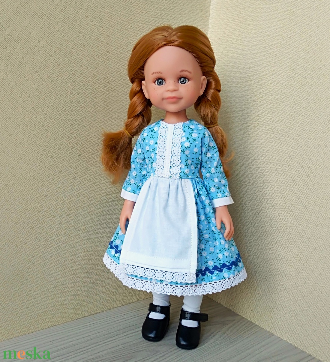 Világoskék néptáncos ruha Paola Reina babáknak - játék & sport - baba & babaház - játékbaba, babakellék - Meska.hu