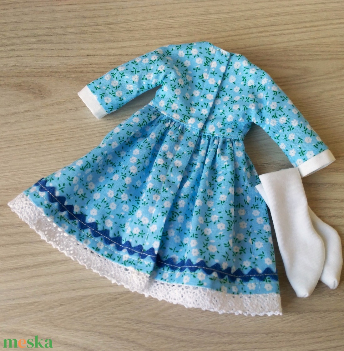 Világoskék néptáncos ruha Paola Reina babáknak - játék & sport - baba & babaház - játékbaba, babakellék - Meska.hu