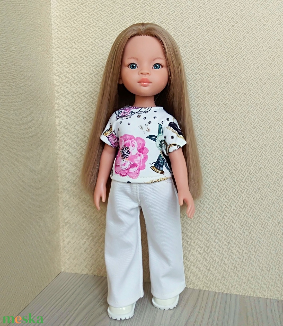 Bő szárú nadrág két felsővel Paola Reina babáknak - játék & sport - baba & babaház - játékbaba, babakellék - Meska.hu