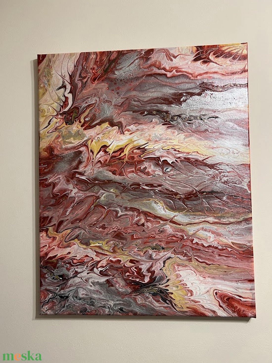 Színörvény 40 cm X 50 cm - otthon & életmód - dekoráció - kép & falikép - vászonkép - Meska.hu