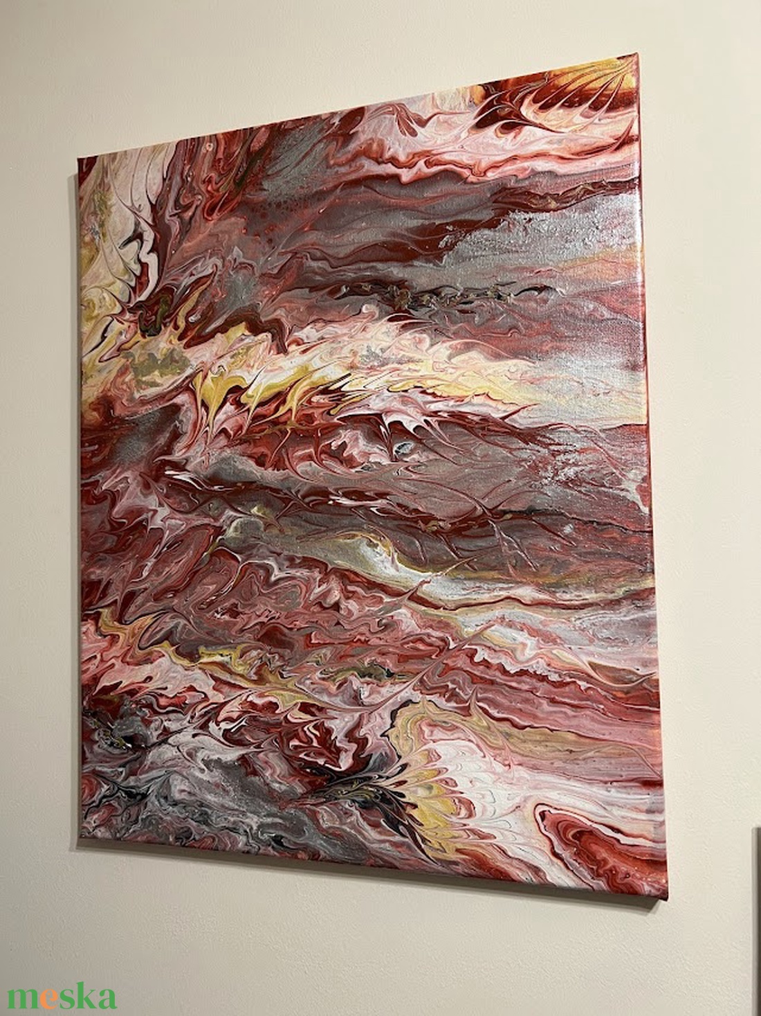 Színörvény 40 cm X 50 cm - otthon & életmód - dekoráció - kép & falikép - vászonkép - Meska.hu