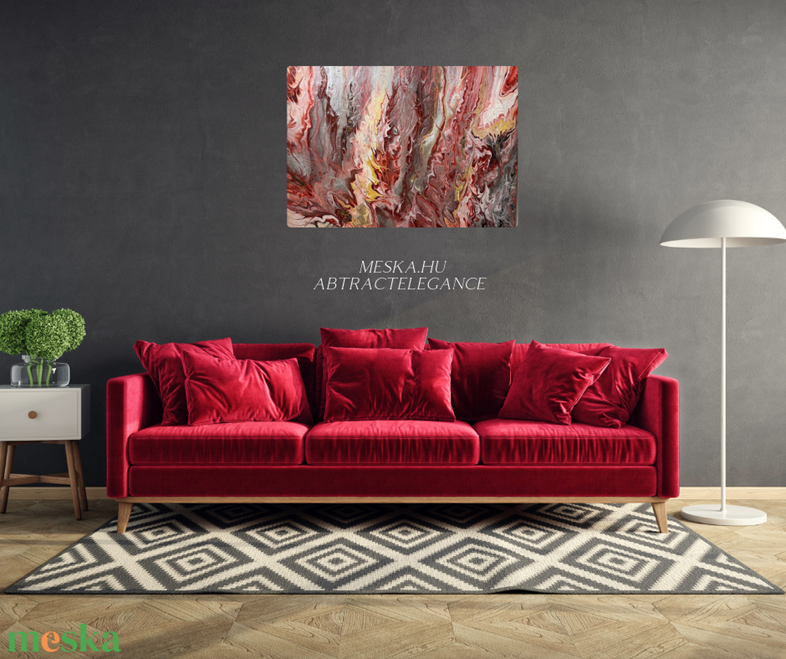 Színörvény 40 cm X 50 cm - otthon & életmód - dekoráció - kép & falikép - vászonkép - Meska.hu