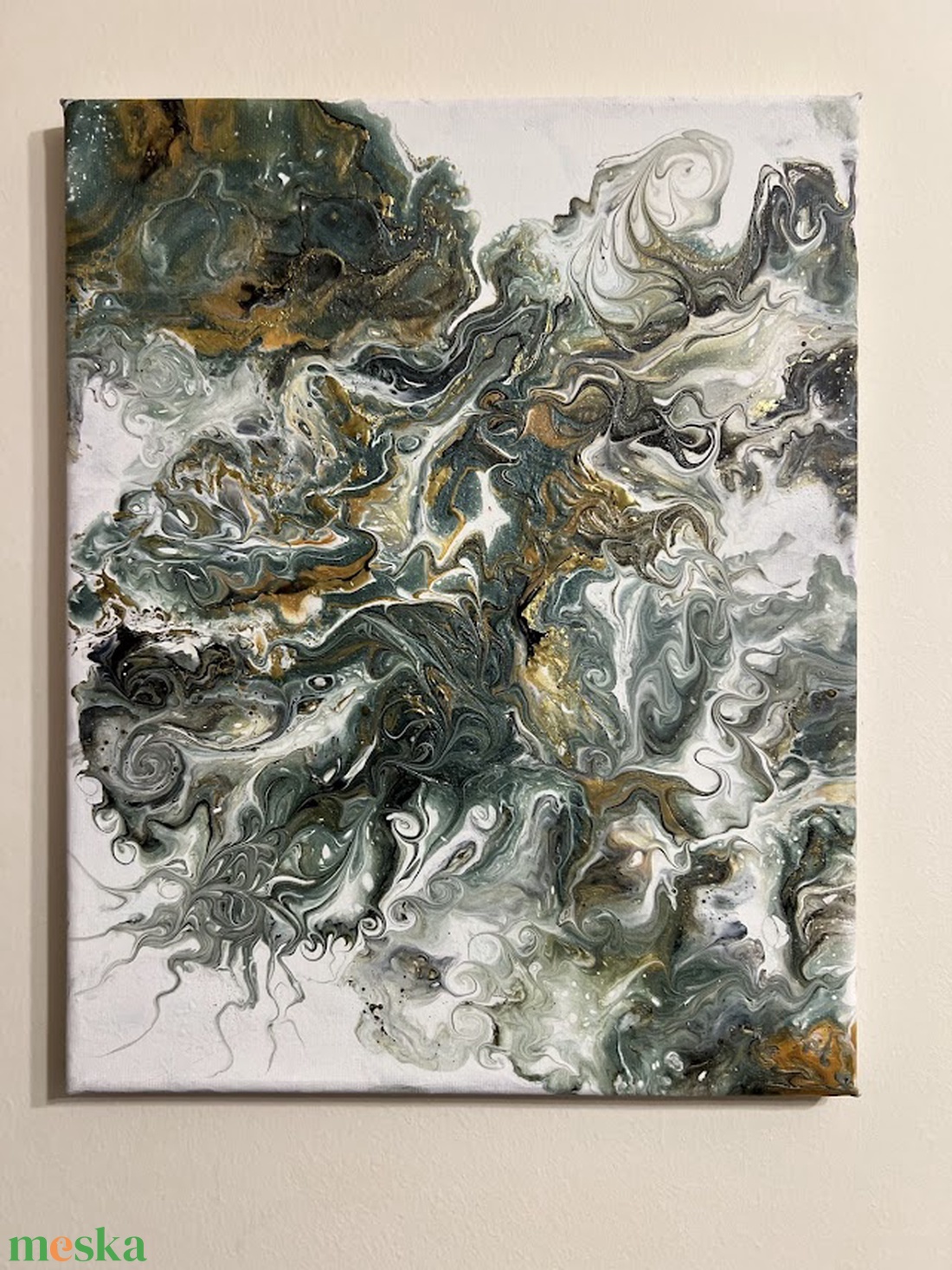 Moha és márvány I. 30 cm X 25 cm - otthon & életmód - dekoráció - kép & falikép - vászonkép - Meska.hu