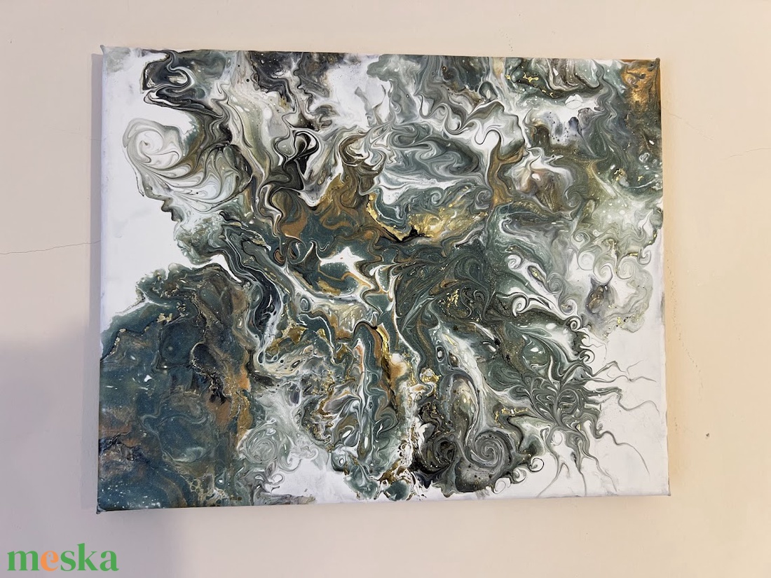 Moha és márvány I. 30 cm X 25 cm - otthon & életmód - dekoráció - kép & falikép - vászonkép - Meska.hu