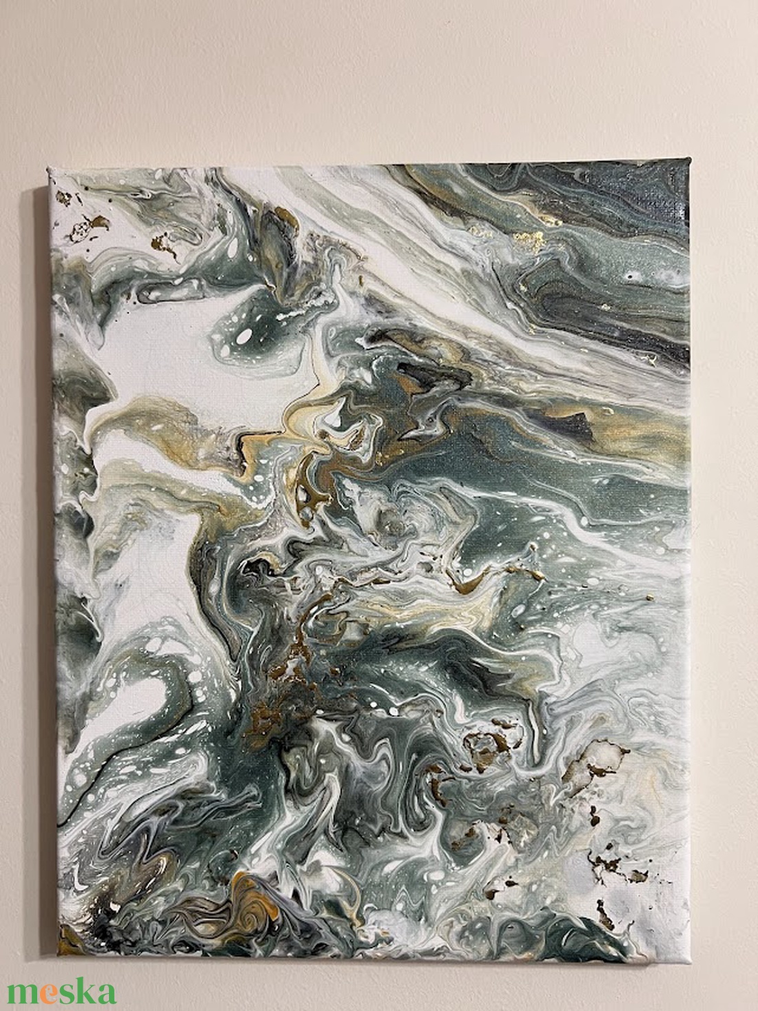 Moha és márvány II. 30 cm X 25 cm - otthon & életmód - dekoráció - kép & falikép - vászonkép - Meska.hu
