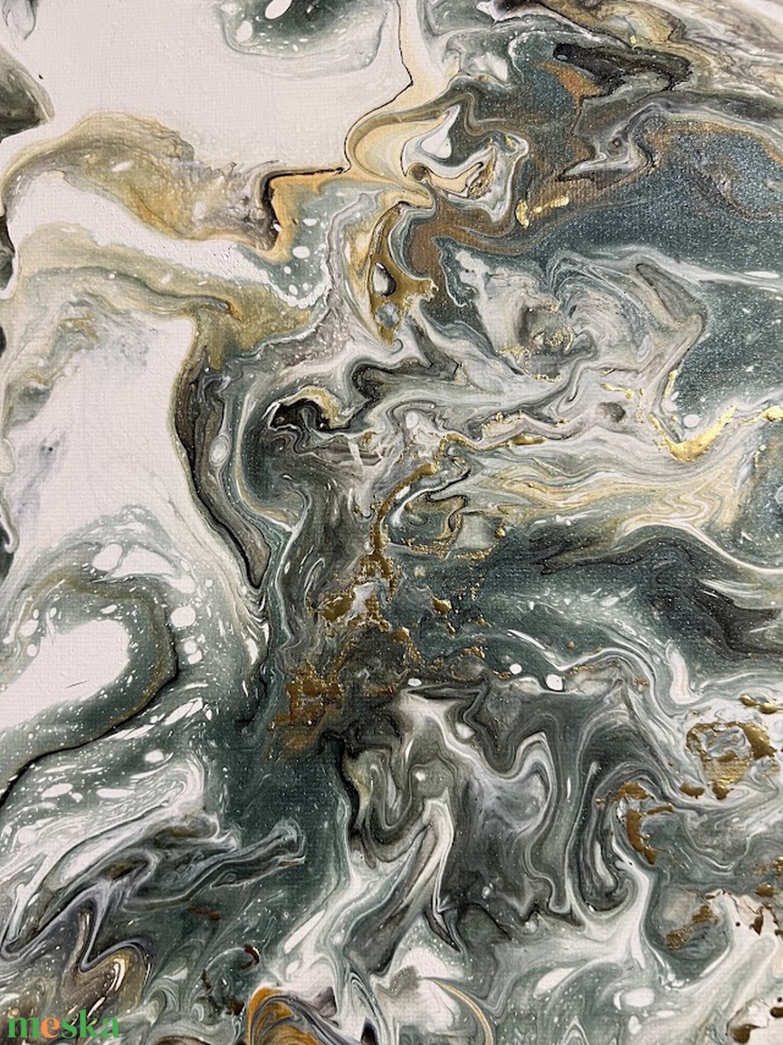 Moha és márvány II. 30 cm X 25 cm - otthon & életmód - dekoráció - kép & falikép - vászonkép - Meska.hu