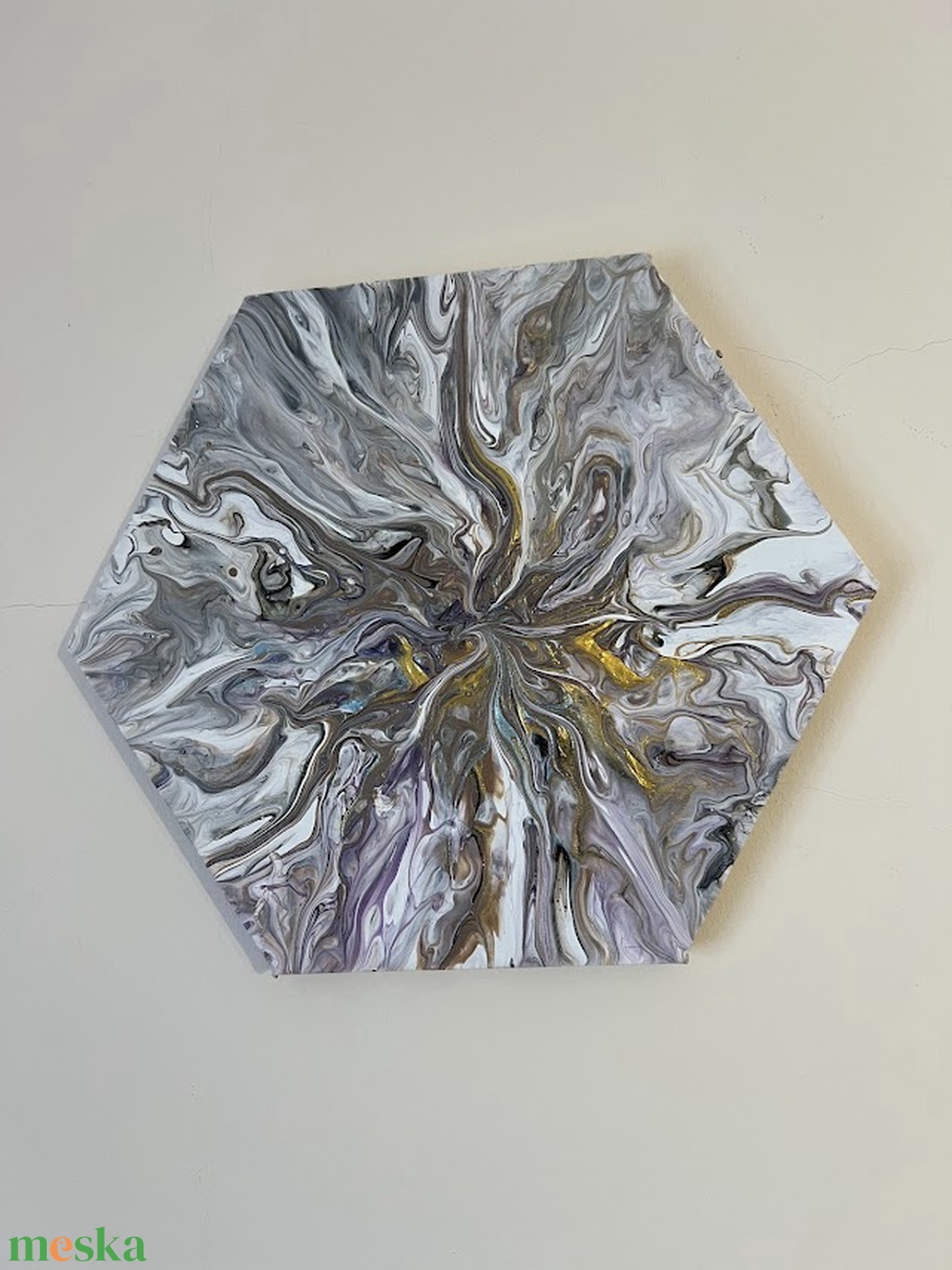 Virágzás II. 30 cm átmérő - otthon & életmód - dekoráció - kép & falikép - vászonkép - Meska.hu