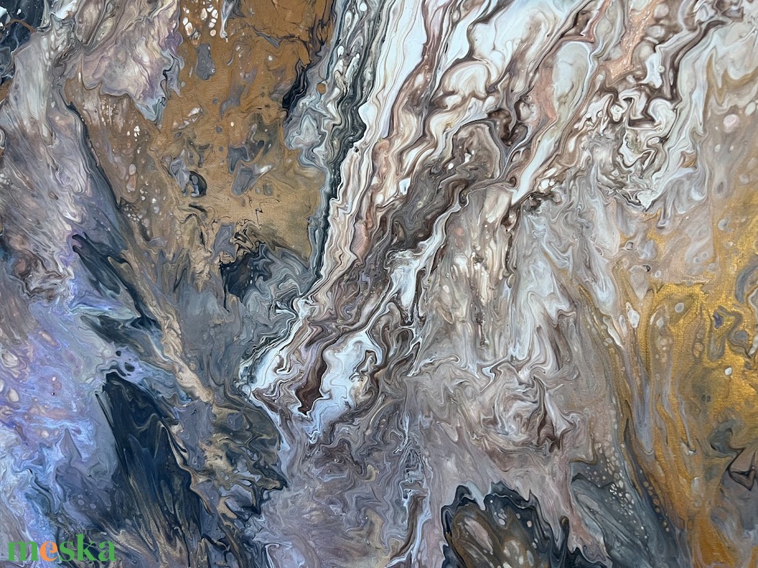 Aranypor a szélben 100 cm X 70 cm - otthon & életmód - dekoráció - kép & falikép - vászonkép - Meska.hu