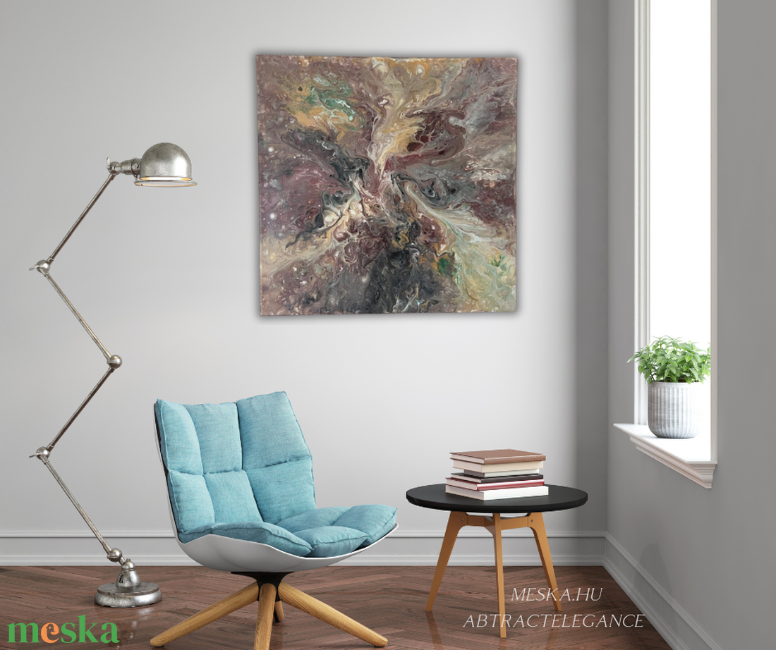 Kozmikus örvény 50 cm X 50 cm - otthon & életmód - dekoráció - kép & falikép - vászonkép - Meska.hu