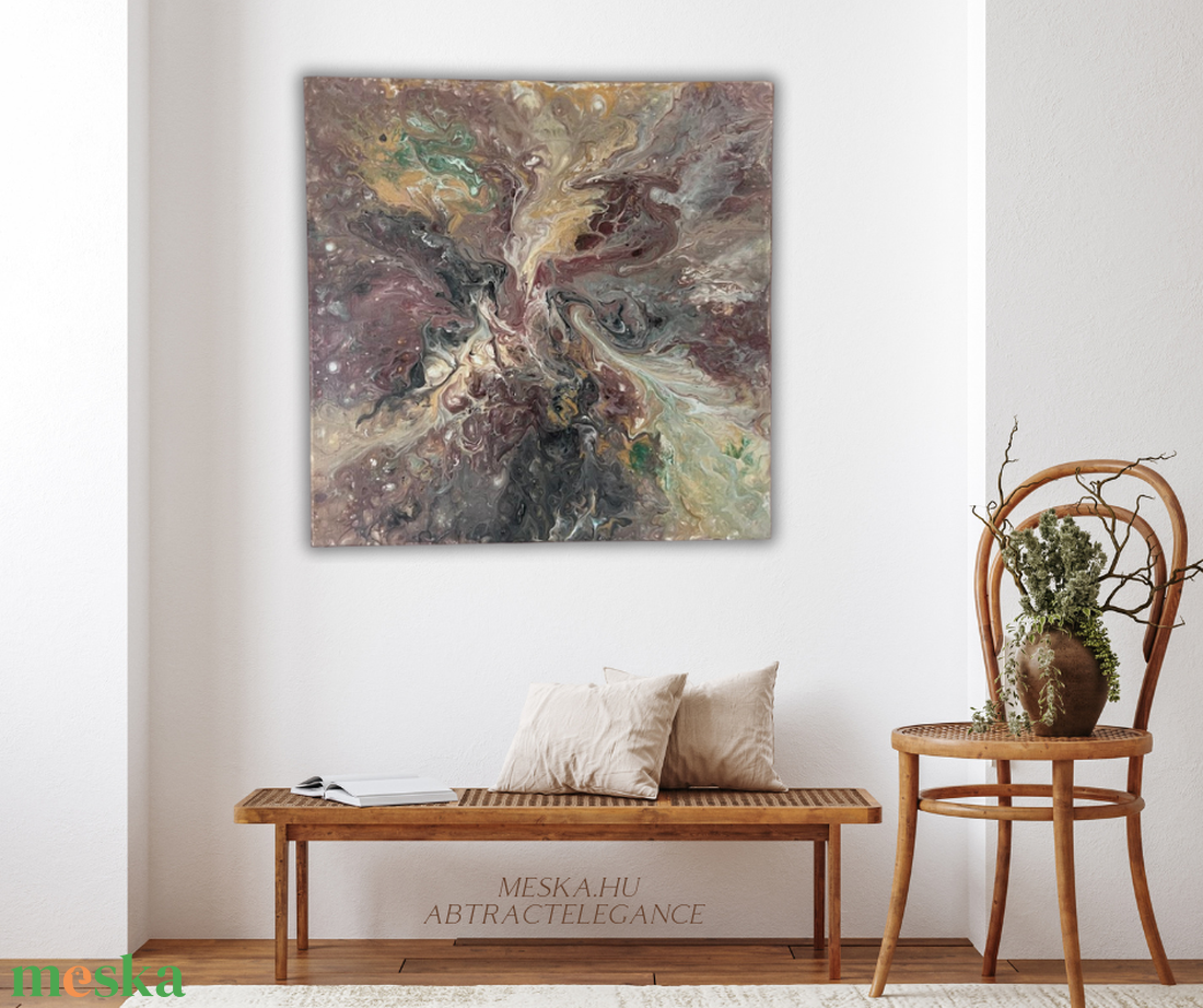 Kozmikus örvény 50 cm X 50 cm - otthon & életmód - dekoráció - kép & falikép - vászonkép - Meska.hu