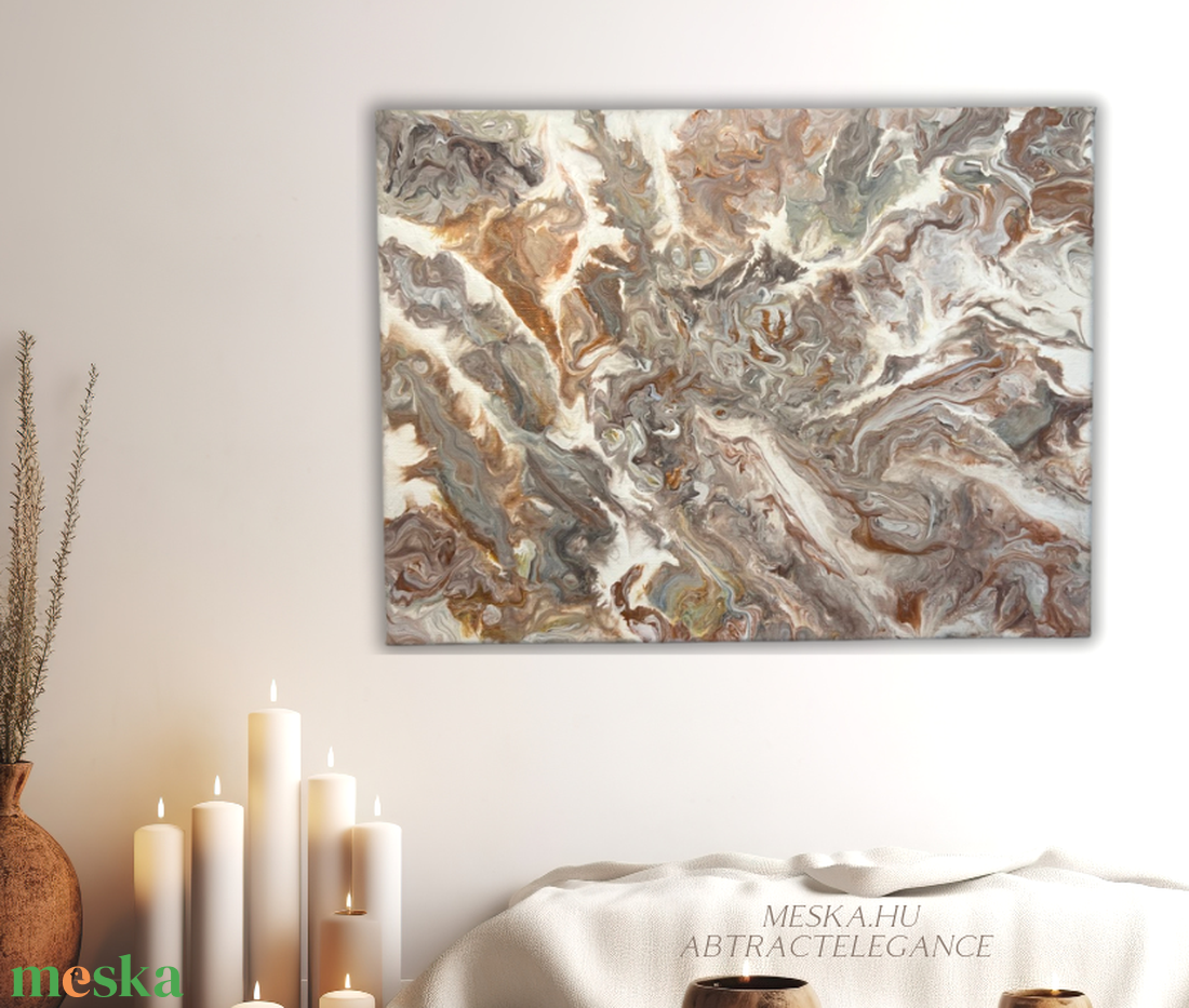 Őszi kavargás 40 cm X 30 cm - otthon & életmód - dekoráció - kép & falikép - vászonkép - Meska.hu