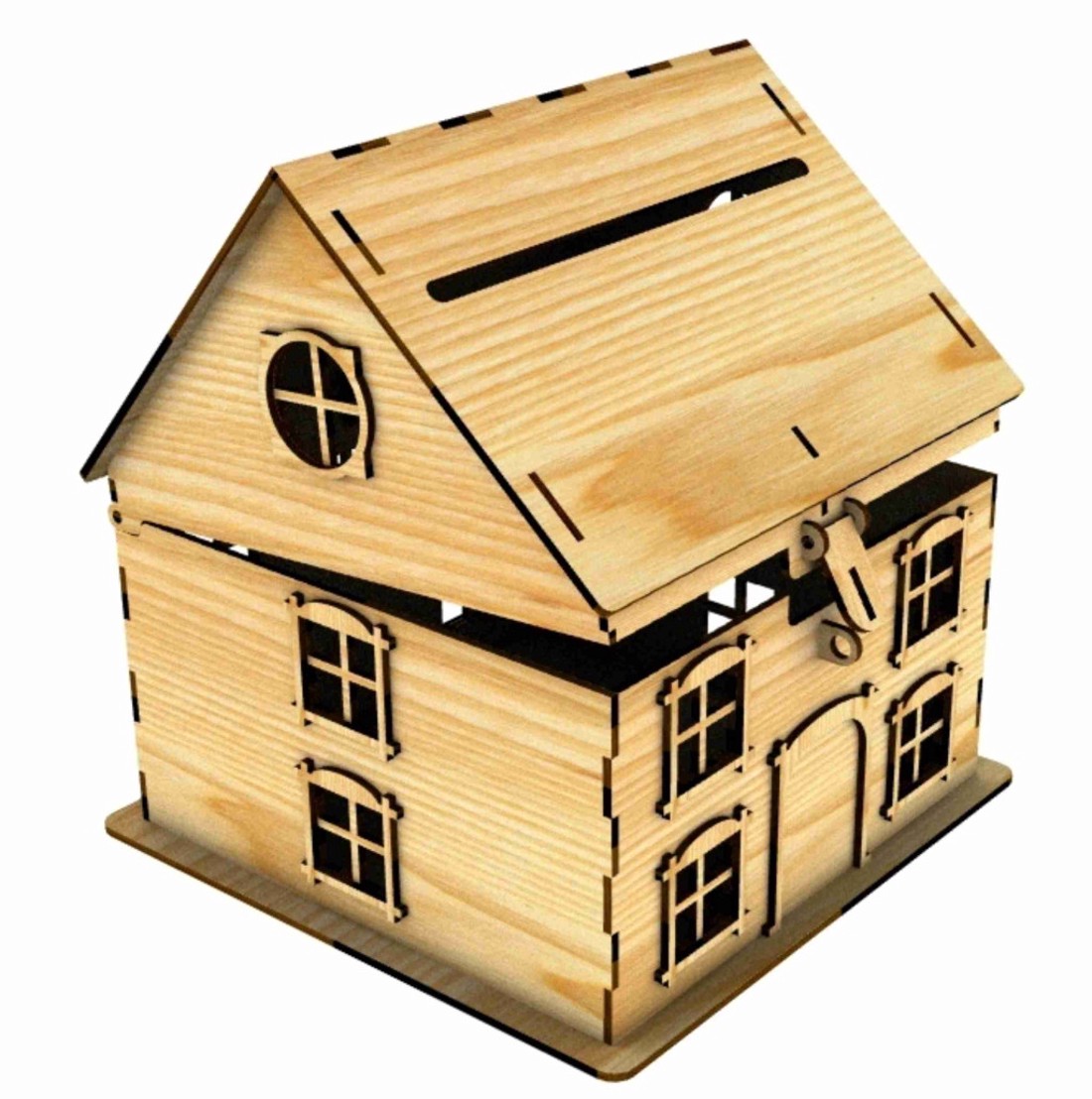 Nászajándék gyűjtő házikó - esküvő - emlék & ajándék - nászajándék - esküvői pénzátadó doboz - Meska.hu