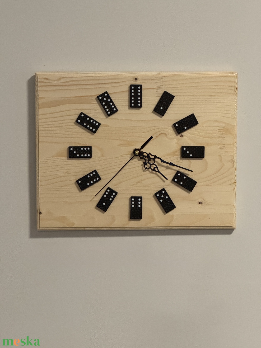 Dominó Falióra - otthon & életmód - dekoráció - fali és függő dekoráció - falióra & óra - Meska.hu