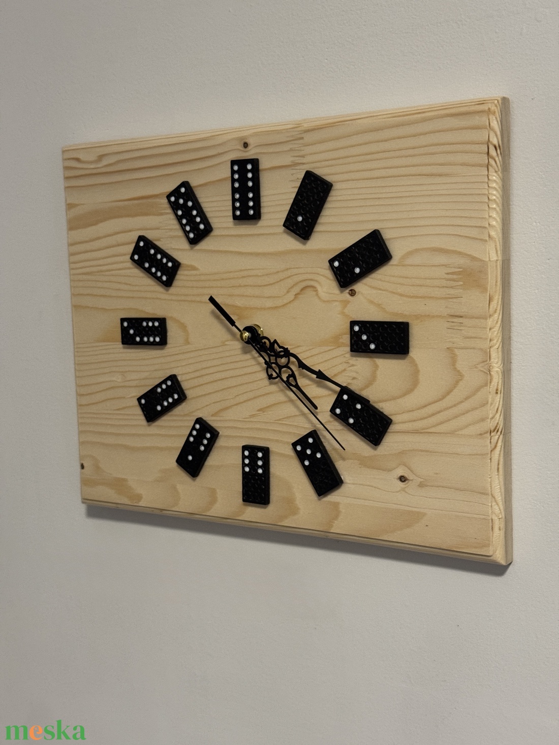 Dominó Falióra - otthon & életmód - dekoráció - fali és függő dekoráció - falióra & óra - Meska.hu