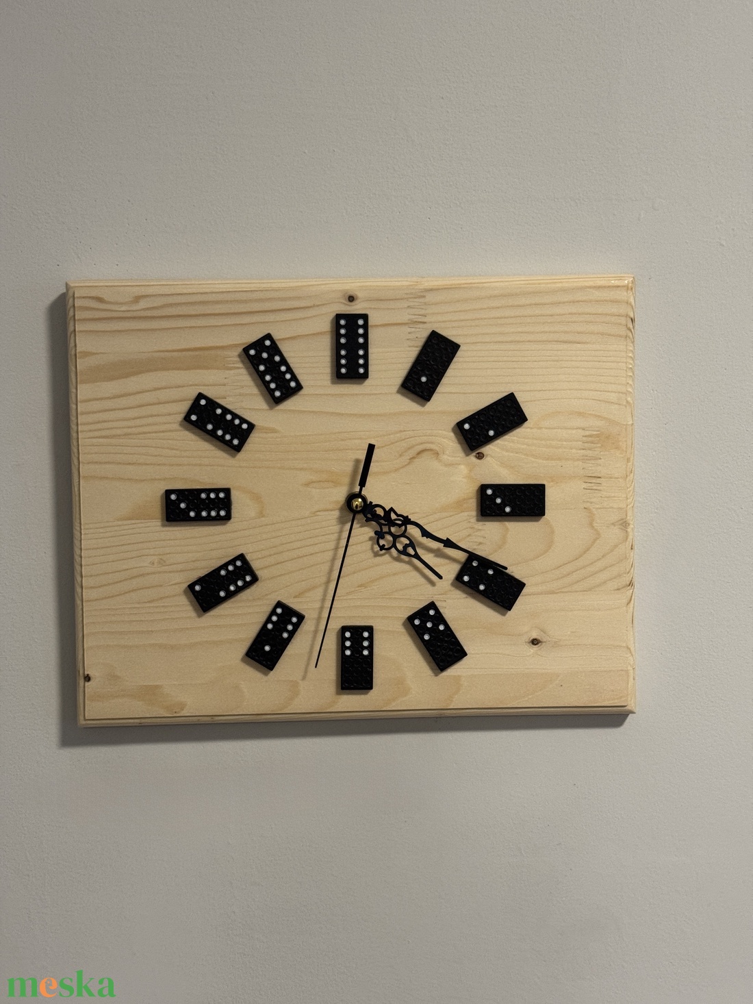 Dominó Falióra - otthon & életmód - dekoráció - fali és függő dekoráció - falióra & óra - Meska.hu