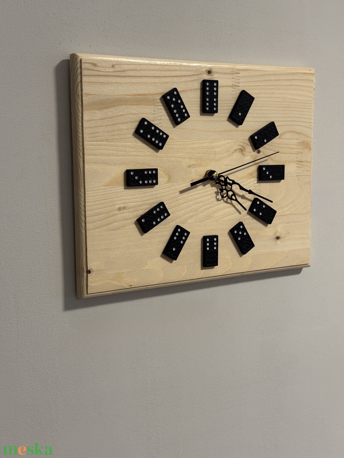 Dominó Falióra - otthon & életmód - dekoráció - fali és függő dekoráció - falióra & óra - Meska.hu