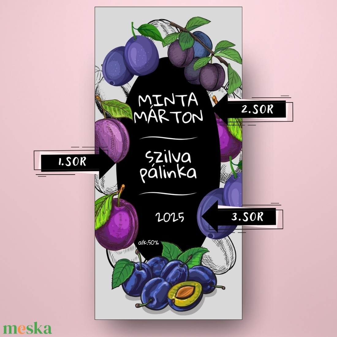 Szilva pálinka - öntapadós üveg címke - modern szilva rajzokkal - élelmiszer - alkoholos italok - Meska.hu Szilva pálinka - öntapadós üveg címke - modern szilva rajzokkal - élelmiszer - alkoholos italok - Meska.hu