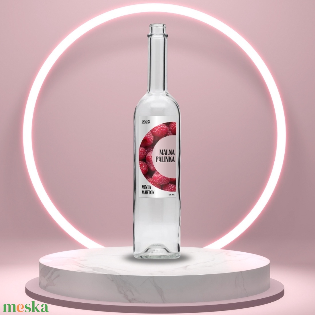 Málna pálinka - öntapadós üveg címke - félkör mintával - élelmiszer - alkoholos italok - Meska.hu Málna pálinka - öntapadós üveg címke - félkör mintával - élelmiszer - alkoholos italok - Meska.hu