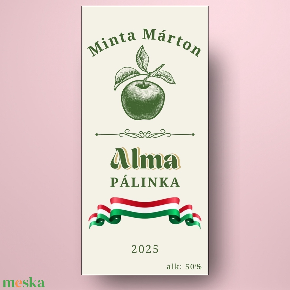 Alma pálinka - öntapadós üveg címke - klasszikus stílus és magyar zászló - élelmiszer - alkoholos italok - Meska.hu Alma pálinka - öntapadós üveg címke - klasszikus stílus és magyar zászló - élelmiszer - alkoholos italok - Meska.hu
