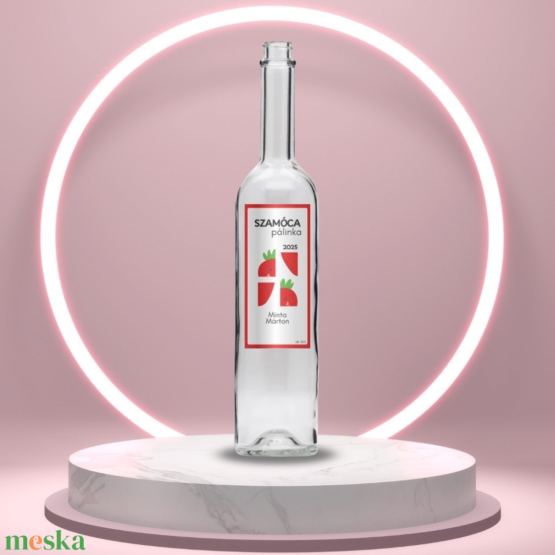 Szamóca pálinka - öntapadós üveg címke - szamóca kirakóval - élelmiszer - alkoholos italok - Meska.hu Szamóca pálinka - öntapadós üveg címke - szamóca kirakóval - élelmiszer - alkoholos italok - Meska.hu