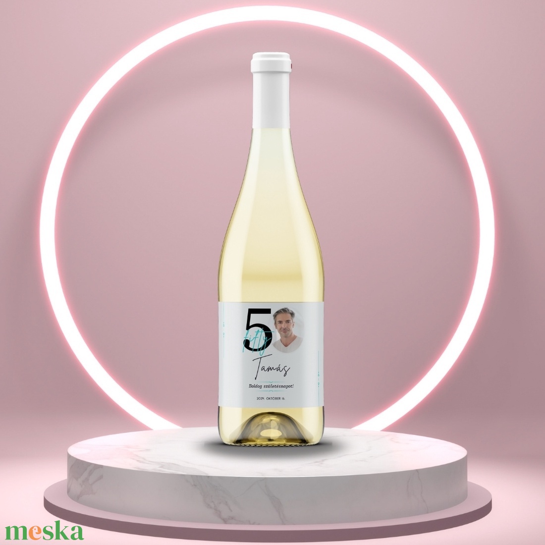 Születésnapi öntapadós üveg címke - szürke alapon türkiz mintával - élelmiszer - alkoholos italok - Meska.hu Születésnapi öntapadós üveg címke - szürke alapon türkiz mintával - élelmiszer - alkoholos italok - Meska.hu