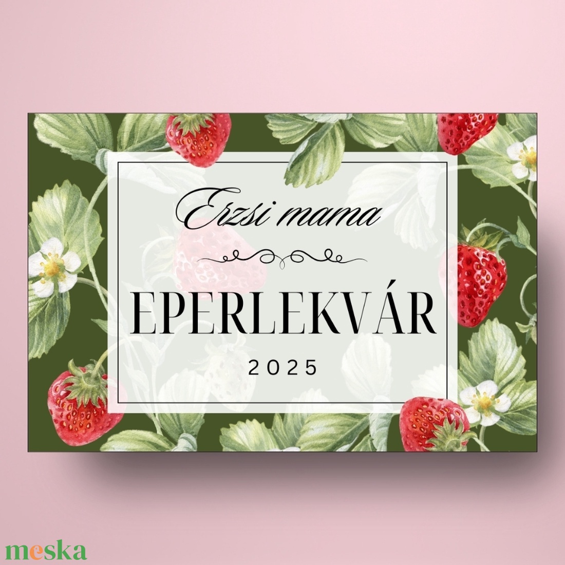 Eperlekvár - öntapadós üveg címke - eprekkel és virágokkal - élelmiszer - lekvár - Meska.hu Eperlekvár - öntapadós üveg címke - eprekkel és virágokkal - élelmiszer - lekvár - Meska.hu
