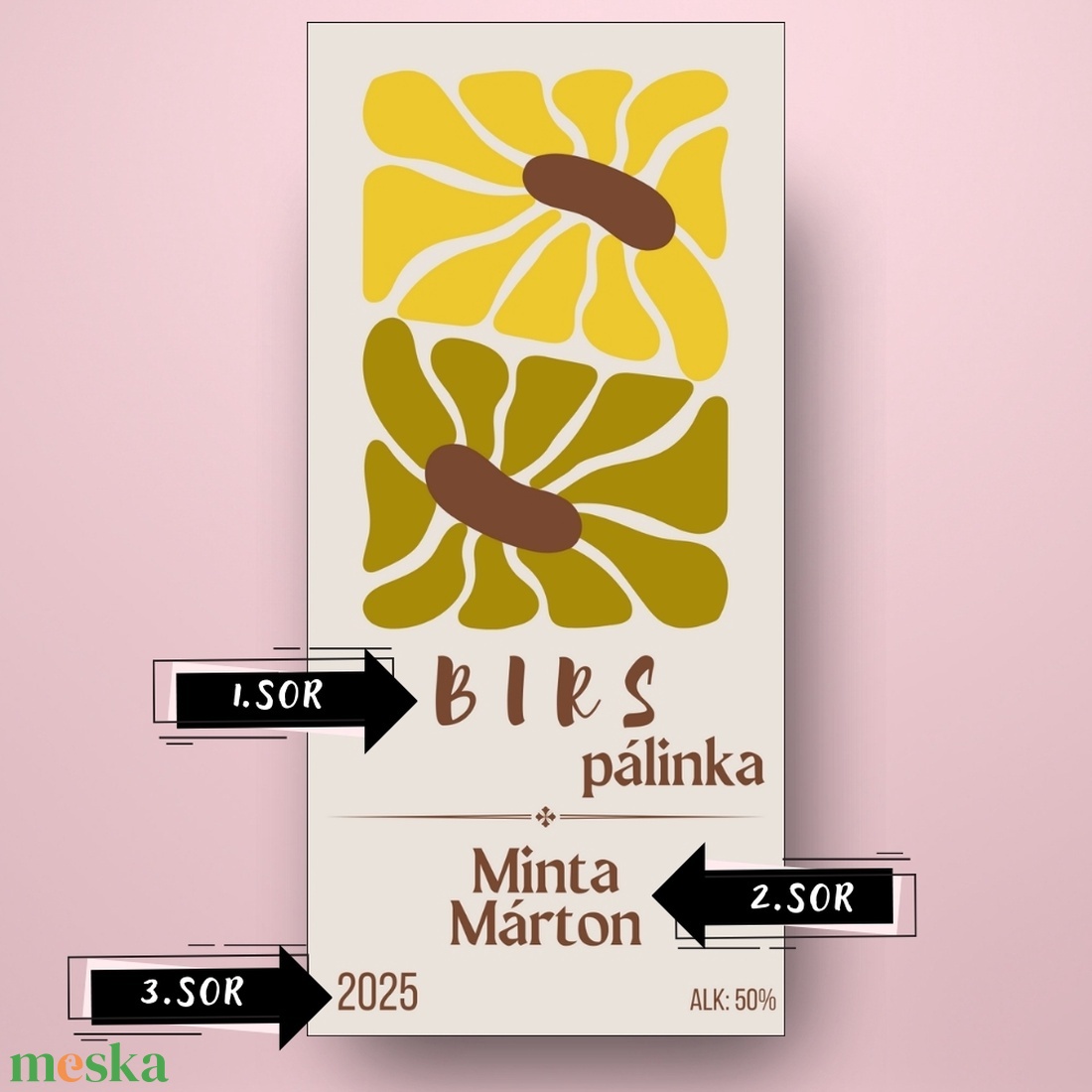 Birs pálinka - öntapadós üveg címke - modern virágokkal - élelmiszer - alkoholos italok - Meska.hu Birs pálinka - öntapadós üveg címke - modern virágokkal - élelmiszer - alkoholos italok - Meska.hu