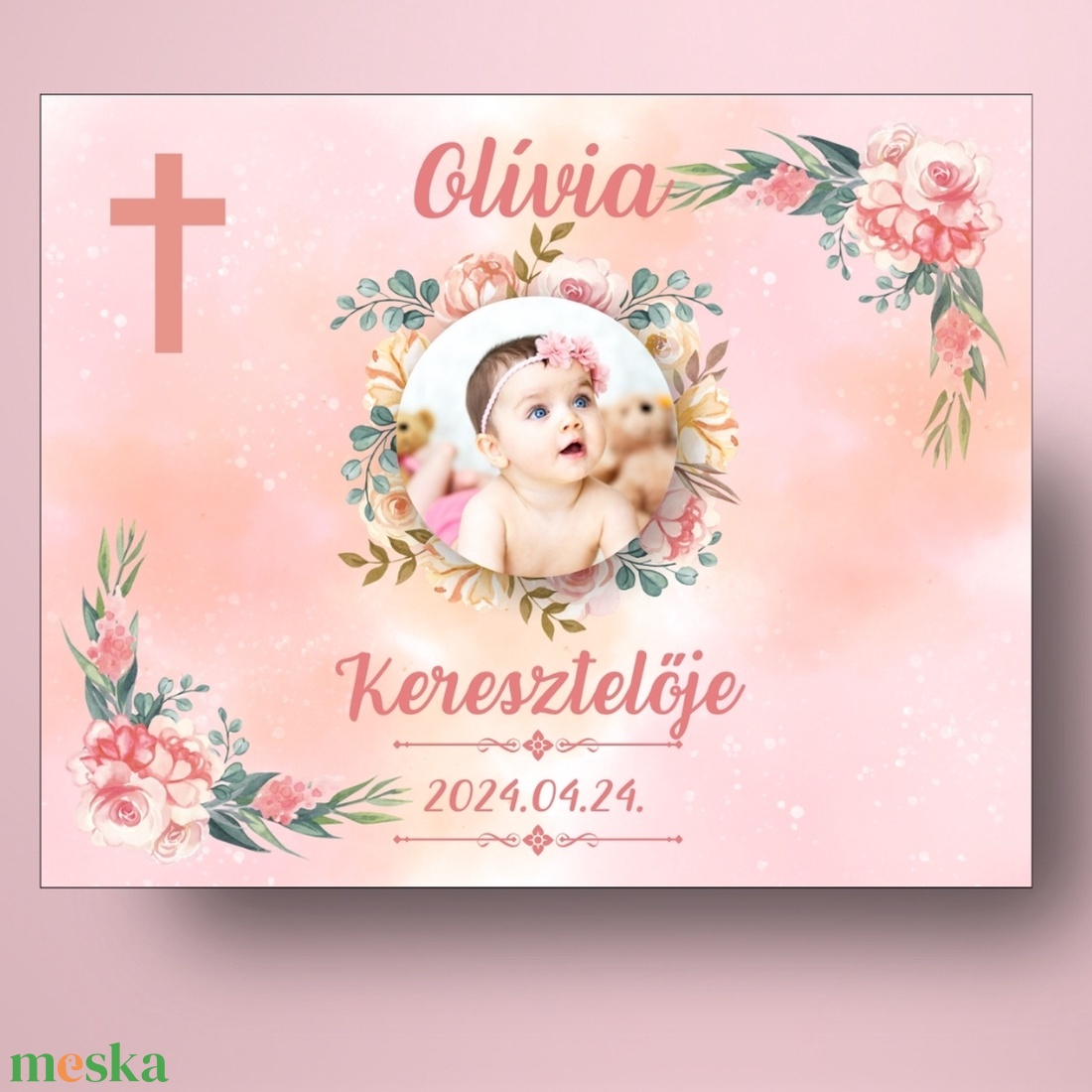 Keresztelőre való öntapadós üveg címke - rózsaszín alapon rózsákkal - játék & sport - keresztelőajándékok - Meska.hu Keresztelőre való öntapadós üveg címke - rózsaszín alapon rózsákkal - játék & sport - keresztelőajándékok - Meska.hu