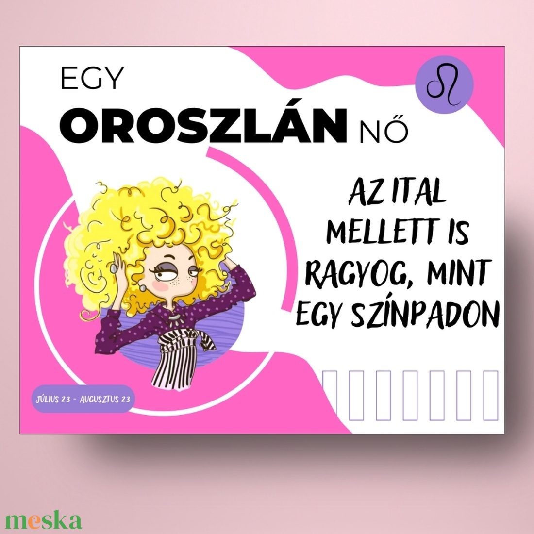 Horoszkópos öntapadós üveg címke - Oroszlán nő - élelmiszer - alkoholos italok - Meska.hu Horoszkópos öntapadós üveg címke - Oroszlán nő - élelmiszer - alkoholos italok - Meska.hu
