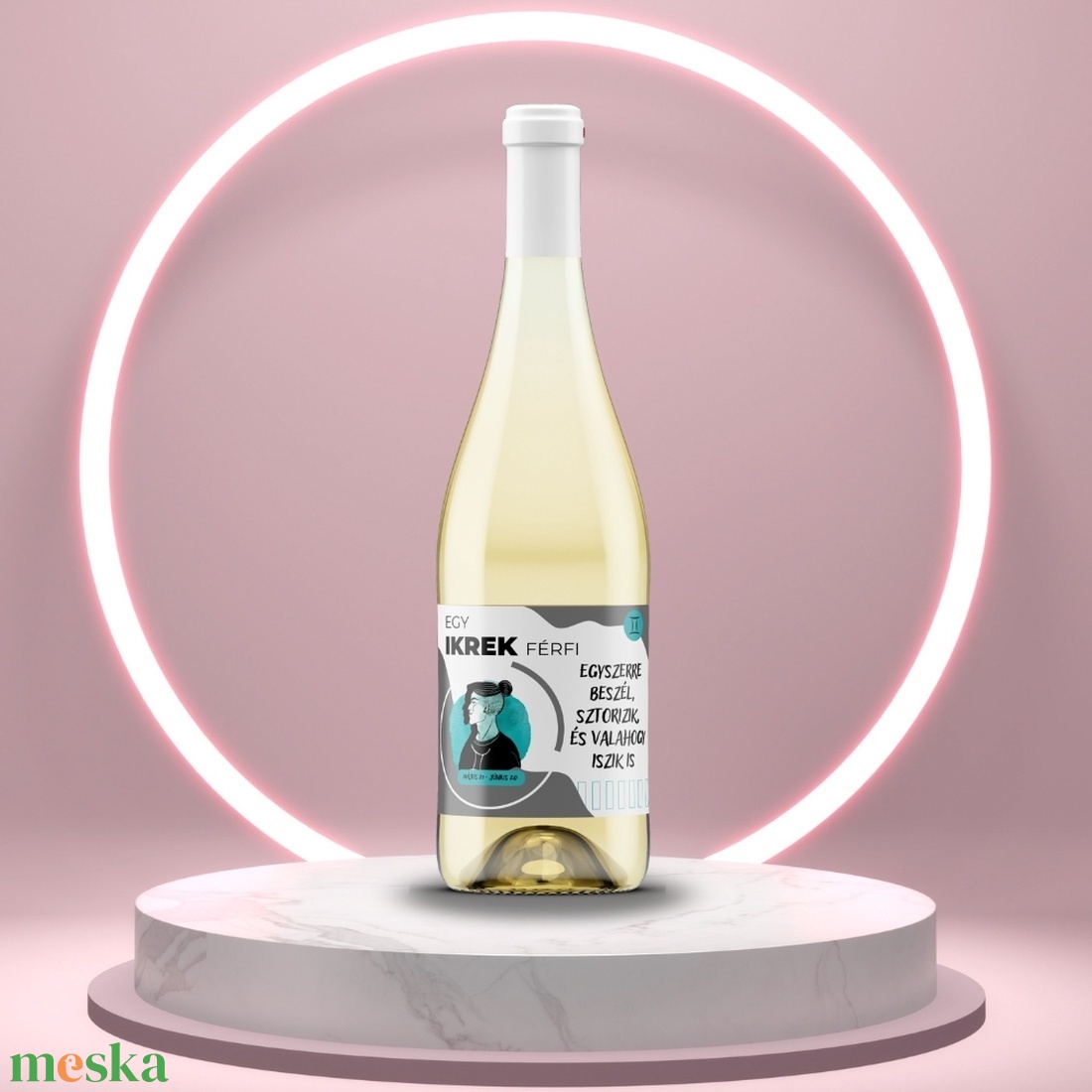 Horoszkópos öntapadós üveg címke - Ikrek férfi - élelmiszer - alkoholos italok - Meska.hu Horoszkópos öntapadós üveg címke - Ikrek férfi - élelmiszer - alkoholos italok - Meska.hu