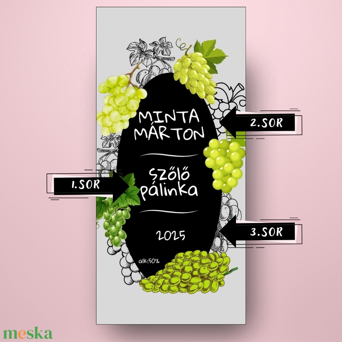 Szőlő pálinka - öntapadós üveg címke - modern szőlő rajzokkal - élelmiszer - alkoholos italok - Meska.hu Szőlő pálinka - öntapadós üveg címke - modern szőlő rajzokkal - élelmiszer - alkoholos italok - Meska.hu